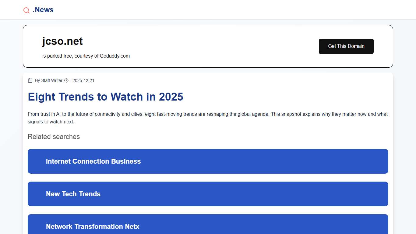 Eight Trends to Watch in 2025 .News